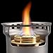 FytStycale Outdoor Picnic Portable Aluminum Cooker Detachable Alcohol Burner Windshield Stand Efficient Heating Compact Design Suitable for Picnic Climbing, Gray