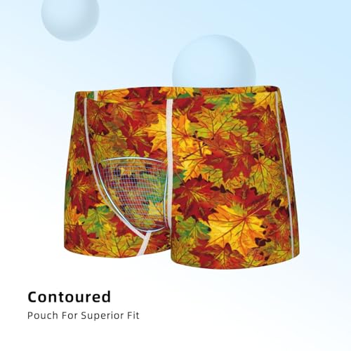 Boys' Cotton Boxer Brief Soft Underwear-Vintage Maple Leaf Autumn4