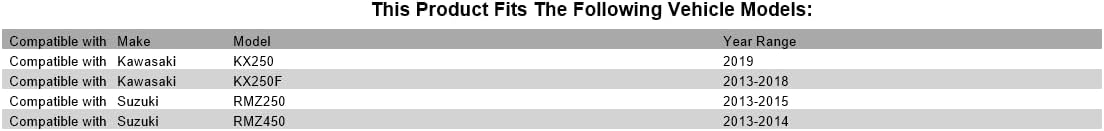 Tusk Fork Bushing Complete Kit Compatible with Kawasaki KX250F 2013-2019/Compatible with Suzuki RMZ250 2013-2015/RMZ450 2013-2014 - TK-38-6108