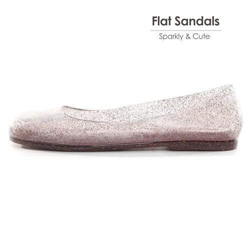 Image of Dear Time Women Flat Heel Summer Beach Jelly Shoes