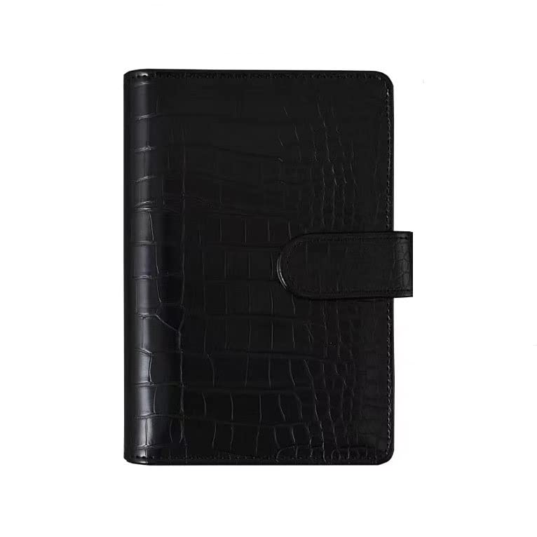 Carpeta de anillo for papel de relleno A6 cuaderno de cuero organizador