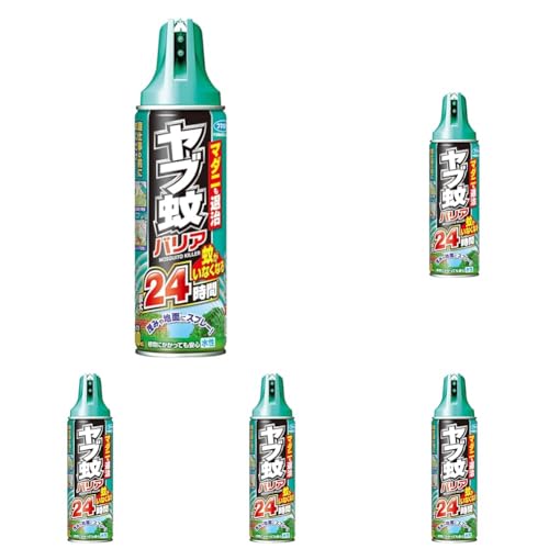 【防除用医薬部外品】ヤブ蚊バリア480ml 水性タイプ スプレー マダニ適用 (× 5)の商品画像（Amazon）