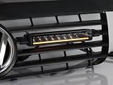 Euralight Fahrzeugspezifisches Kühlergrill Kit + 2 LED Fernscheinwerfer kompatibel mit VW T5 (2003-2008) mit E-Prüfzeichen Komplettset eintragungsfrei gemäß ECE R149