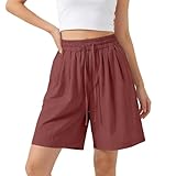 Short confortable pour femmes avec une coupe droite et large offrant une liberté de mouvement parfaite pour les activités quotidiennes et les sorties estivales