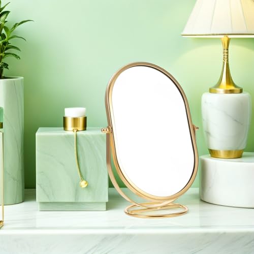 Miroir de Table Ovale pour Coiffeuse et Salle de Bain