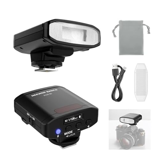 NEEWER Basics Z120 SE 5600K Mini Camera Flash Speedlite GN12, 2000mAh/500 Flashes/0.1-1.8s Recycle, Compatible with Canon Nikon Sony Fuji Olympus with Universal Single Contact Hot Shoe Mount, No TTL