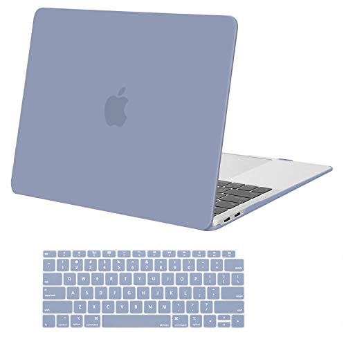 MOSISO Compatible with MacBook Air 13 inch Case M1 2021 2020 2019 2018 Release A2337 A2179 A1932 Touch ID, Plastic Hard Shell Cover&Keyboard Cover for MacBook Air 13.3 inch Case M1, Lavender Gray by MOSISO - Used condition - US$15.10
