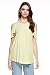 Womens Cut Out Shoulder Solid & Print & Stripe Tunic Top - Casual Tunic