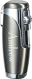 Personalized Visol Triad Satin Gunmetal Triple Torch Cigar Flame Lighter