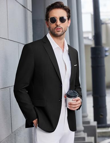 COOFANDY Mens Causal Blazer Two Button Suit Jackets Lightweight Slim Fit Sports Coats2
