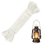 32.8 Feet of 3mm Oil Lamp Wick, Round Cotton Wicks for Oil Lamps DIY Handmade Candle Supplies