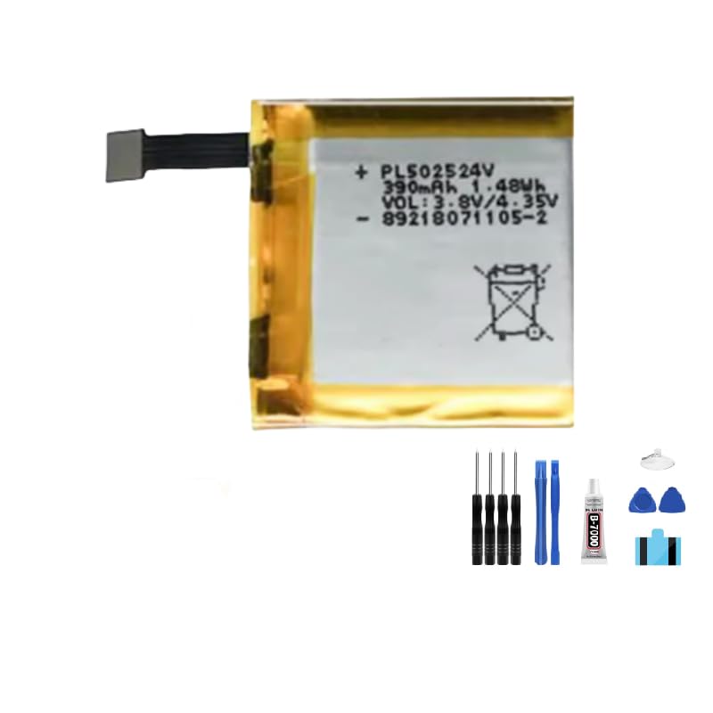 Generic Battery PL502524V 390mAh 3.8V compatible For Trex T-rex verge lite global version gtr A1808 Smart watch Battery