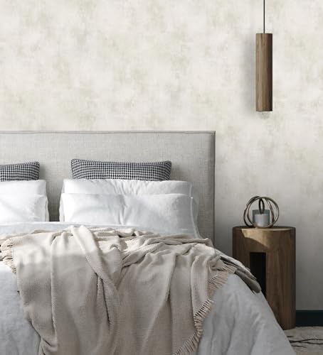 GAULAN 128800 – Washable Vinyl Cement Wall Wallpaper Concrete Colour Warm Grey for Living Room Kitchen Bathroom Bedroom Hallway – Roll of 10 m x 0.53 m