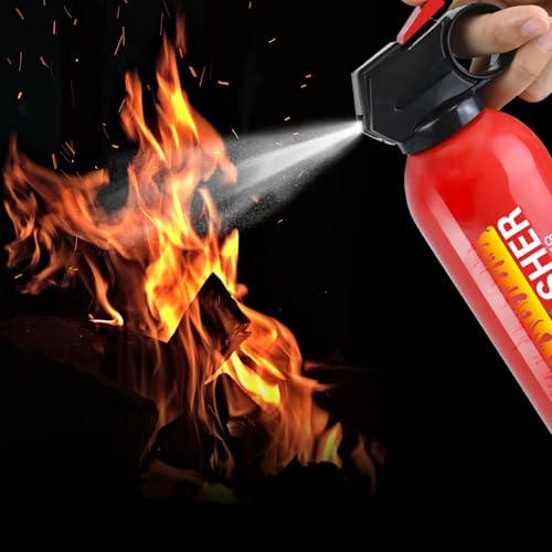 Image of Fire Extinguishers with Mount Bracket - 8 Pack Small Portable Fire Extinguisher for Home, Kitchen, Car, Boat, RV, Vehicle - 620ml Water-Based Fire Extinguisher for Class A, B, C, K Fire
