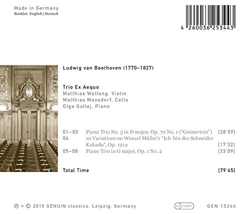 Beethoven : Trios pour Piano. Trio Ex Aequo. – vue 2