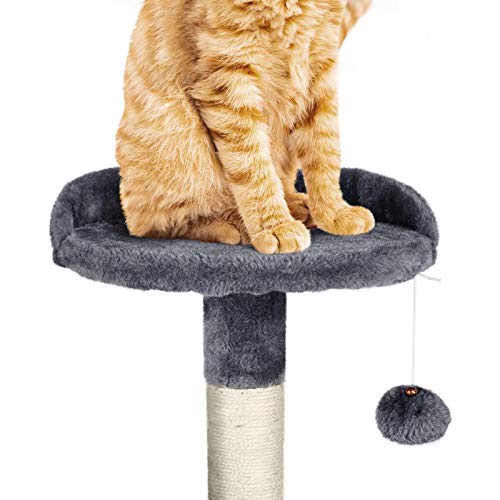 Yaheetech Cat Tree Tower Kitten Condo Scratching Post With Hammock Tunnel 51In #TOP4