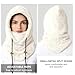 Fleece Balaclava Ski Mask Windproof Winter Face Mask Neck Warmer Cover Cold Weather Helmet Hood for Women Men, Black