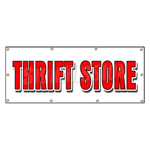 Durable 36" x 96" Thrift Store Banner Sign