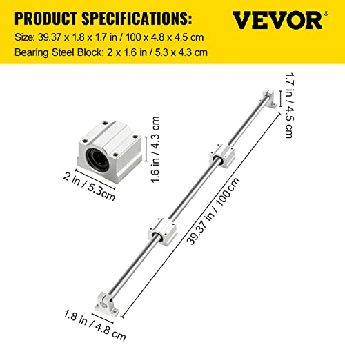 Bestequip 16-1000MM Linear Rail Slide 2Pcs 16Mm X 1000Mm Linear Bearing Slide Set thumb #6