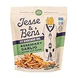 Jesse & Ben's Rosemary Garlic Fries, Made with Avocado Oil, Gluten-Free, Non-GMO, Vegan Frozen Potatoes, Healthy Snack with No Seed Oils, Delicious Crispy Air Fryer Treat with 5 Ingredients