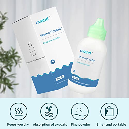 stoma powderskin barrier protection ostomy powder supplies - stoma adhesive powder1 oz 2 bottles