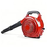 Benzin-Laubbläser Handheld, 28Cc 1.1 PS 2-Takt - 490 CFM (Luftstrom), 180 MPH (Geschwindigkeit) - Leistungsstarker & Leichter Laubbläser Mit Ergonomischem Design