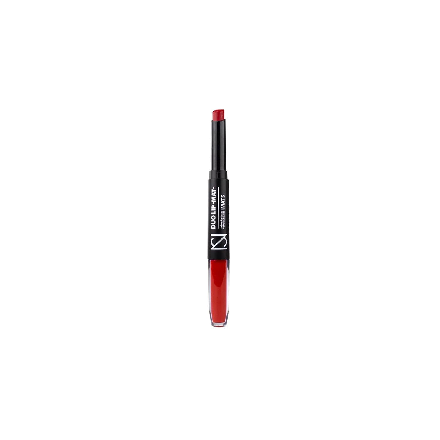 NS Duo Lip Mat Crème à Lèvres et Rouge à Lèvres Rouge Intense N°01 — Maquillage Deux en Un pour des Lèvres Sublimées - Lot de 3