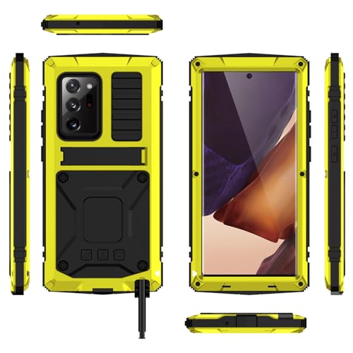Coque Samsung S24 jaune rigide protège objectif avec support