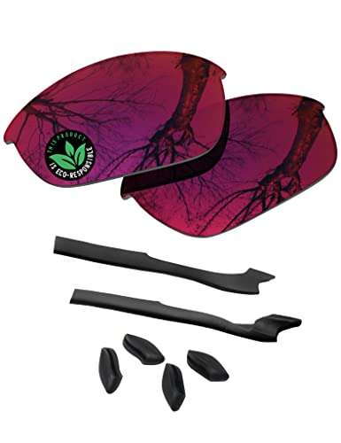 Image of Raydi Replacement Lenses & Rubber Kits for Oakley Half Jacket 2.0 OO9144 | Half Jacket 2.0 XL Rectangular Sunglasses