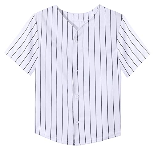 Toddler Boys Baseball Pants Set 2 Pieces Striped Baseball Jersey Pans Outfit Kids Sports Jogger Suit 6 Months - 6 Years2