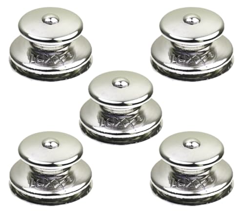 Novo-Nautic Loxx® Oberteile Große Kappe 5 Stück Standardscheibe oder hohe Scheibe Druckknopf Boot Camping (Hohe Scheibe 1-4 mm Klemmbereich)
