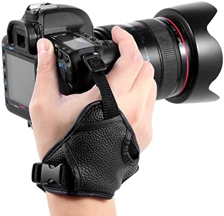 Sovipal Camera Hand Strap- Hand Wrist Strap Black- Camera Wrist Strap- Professional, Padded and Comfortable with Quick Adjustment and Detachable Design for Secure Grip.