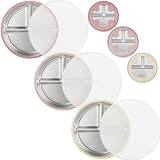 PandaEar Piatti con Ventosa in Acciaio Inox per Bambini Set da 3 (pink)