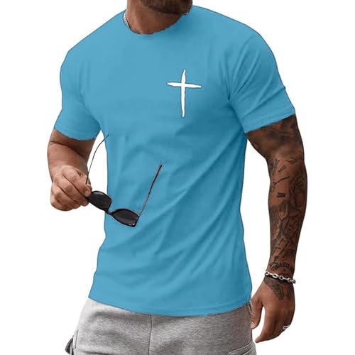 Tee shirt élégant homme confortable avec imprimé graphique moderne à manches courtes
