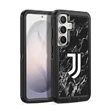 Head Case Designs Licenza Ufficiale Juventus Football Club Nero Marmoreo Custodia Antiurto Ultra Blindata compatibile con Samsung Galaxy S26