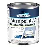 TotalBoat AlumiPaint AF Copper Free Aluminum and Pontoon Boat Bottom Paint (Blue, Quart)