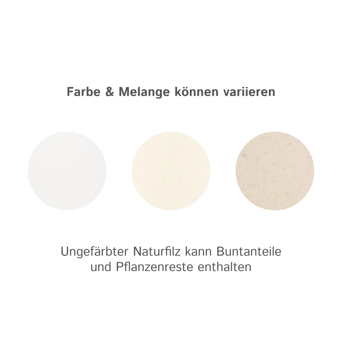 The Felt Store feltro bianco 50 x 30 cm spessore 10 mm, peso specifico 0,36 (solido) feltro spesso, feltro di lana - Made in Germany