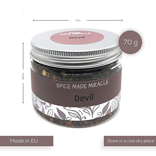 Spice Made Miracle Kruidenmix Devil - de beste kruiden voor Chili en Spicy Hot Dishes - Spice Rub voor Barbeque… - Afbeelding 5