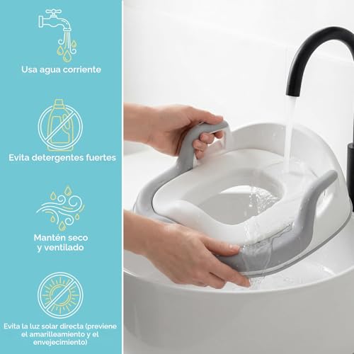 Miniatura 8 de Maliton Adaptador Wc Niños, Asiento De Entrenamiento Para Ir Al Baño Infantil Con Taburete, Reductor Wc Niños, Antideslizante, Antisalpicaduras Un Orinal Dos Taburetes Para Niños