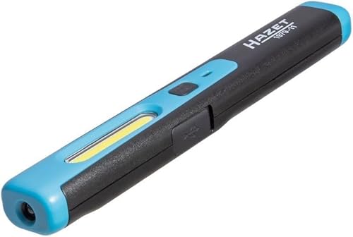 HAZET LED Stiftlampe 1979-11 I kleine und kompakte Werkstatt-Lampe mit hoher Leuchtleistung, stufenlos dimmbar, inkl. Haltemagnet zur Befestigung