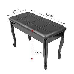KOIAMVZW Tabouret de Piano en Simili Cuir, Banc de Piano d’artiste en Cuir, Tabouret de Piano Duet avec Pieds en Bois Massif et Coussin rembourré, 76 x 35 x 49 cm, supporte jusqu’à 180 kg - Les Beatles, Paul McCartney, John Lennon, RIngo Starr, George Harrison KOIAMVZW Tabouret de Piano en Simili Cuir, Banc de Piano d'artiste en Cuir, Tabouret de Piano Duet avec Pieds en Bois Massif et Coussin rembourré, 76 x 35 x 49 cm, supporte jusqu'à 180 kg – Image 2