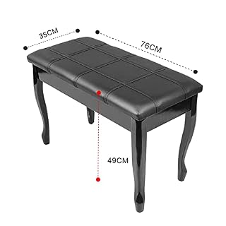 KOIAMVZW Tabouret de Piano en Simili Cuir, Banc de Piano d’artiste en Cuir, Tabouret de Piano Duet avec Pieds en Bois Massif et Coussin rembourré, 76 x 35 x 49 cm, supporte jusqu’à 180 kg - Les Beatles, Paul McCartney, John Lennon, RIngo Starr, George Harrison KOIAMVZW Tabouret de Piano en Simili Cuir, Banc de Piano d'artiste en Cuir, Tabouret de Piano Duet avec Pieds en Bois Massif et Coussin rembourré, 76 x 35 x 49 cm, supporte jusqu'à 180 kg – Image 2