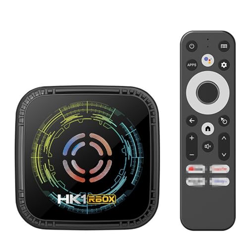 CHROX Android 14.0 TV Box, HK1 H8X Smart TV Box H728 Chip Soporta 2.4G / 5.8G Wifi6 10M / 100M Ethernet LAN Bluetooth 5.0 3D / 4K Set Top TV Box,4gb+32gb