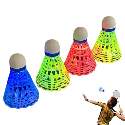 Kit de volants de badminton à DEL – Lot de