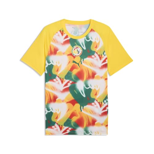 PUMA Mens Sengeal FA Warm Up Jersey Pel Yellow-Wild Green SS26 X-Largearge Fsf Jersey