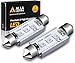 Alla Lighting CANBUS 211-2 578 LED Bulbs Super Bright 41mm 42mm Festoon 3030 SMD 212-2 569 6413 LED Lights Bulb for Interior Map, Dome, Trunk, Step Courtesy, License Plate Lights, Ultra Green