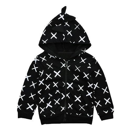 Study Windbreaker Dinosaur Hooded Zip Up Jacket For 3 To 9 Years