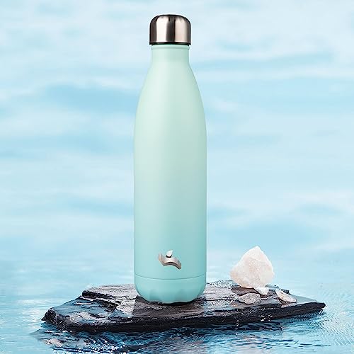 Image of Konokyo Insulated Water Bottles,25 oz Double Wall Stainless Steel Vacumm Metal Flask for Sports Travel,Mint