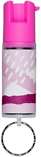 SABRE Pepper Spray With Key Ring, 25 Bursts, 10-Foot (3-Meters) Range, UV Marking Dye, Twist Lock Safety, Supports The National Breast Cancer Foundation (NBCF), Pink