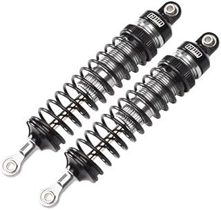 Aluminum 6061-T6 Front Adjustable Spring Dampers (102mm) for LOSI 1/10 Hammer Rey U4 Rock Racer-LOS03030 Upgrades - Silver